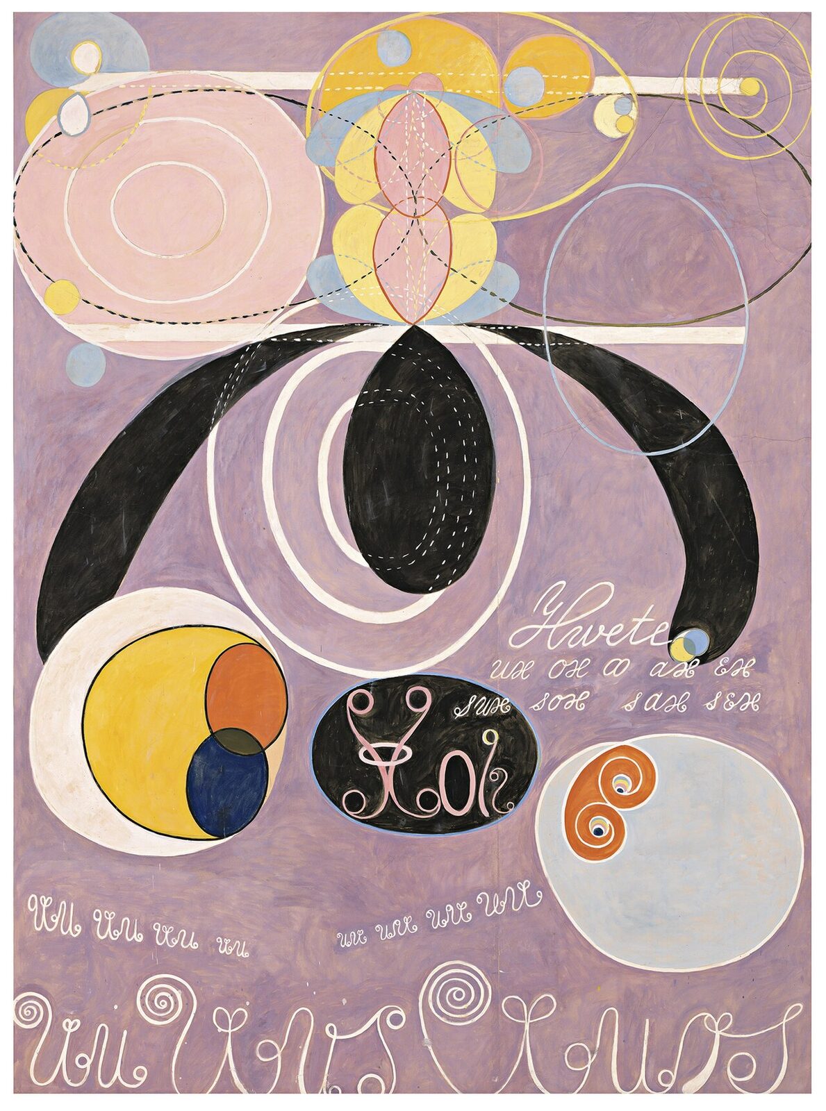 «Los diez más grandes, Nº 6» de Hilma af Klint (1907): abstracción espiritual sobre la energía