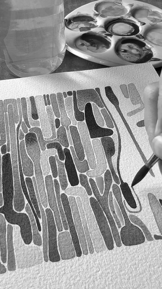 Acuarela orgánica — crear como práctica en Niyat