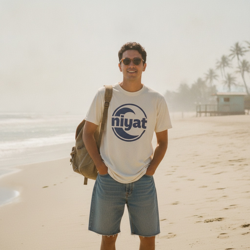 Playera hueso niyat círculo